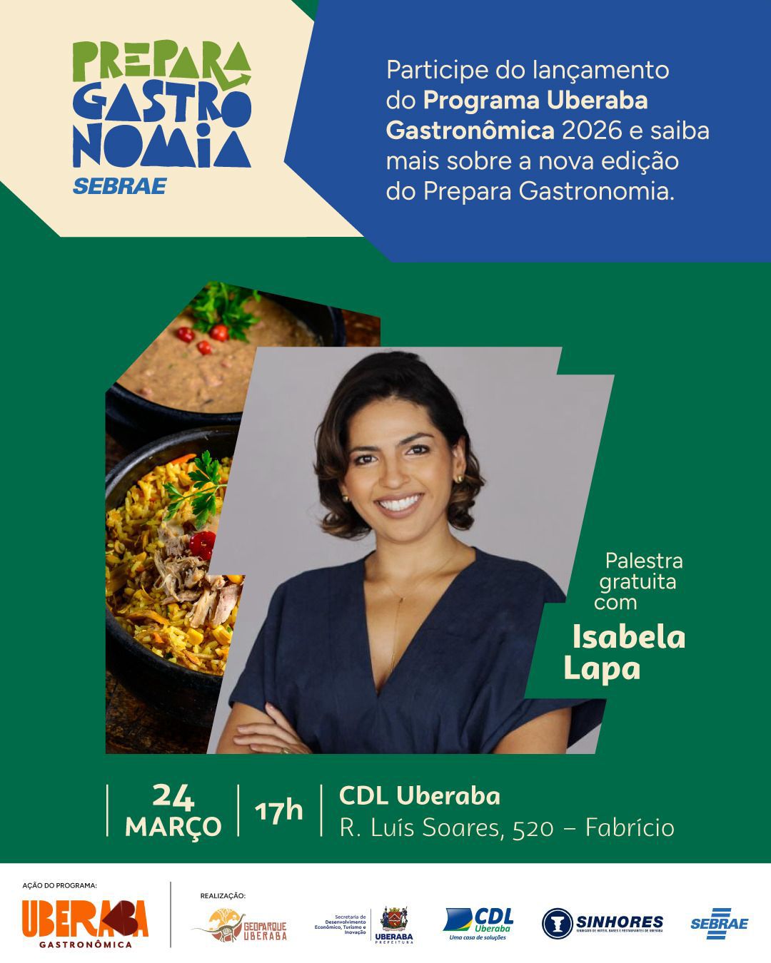 Vem aí o lançamento do Programa Uberaba Gastronômica 2026!